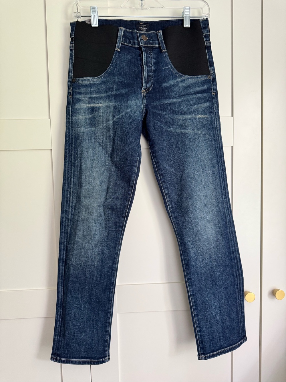 Citizens of Humanity Emerson Slim Boyfriend Maternity Jeans Size 24 Side Panels